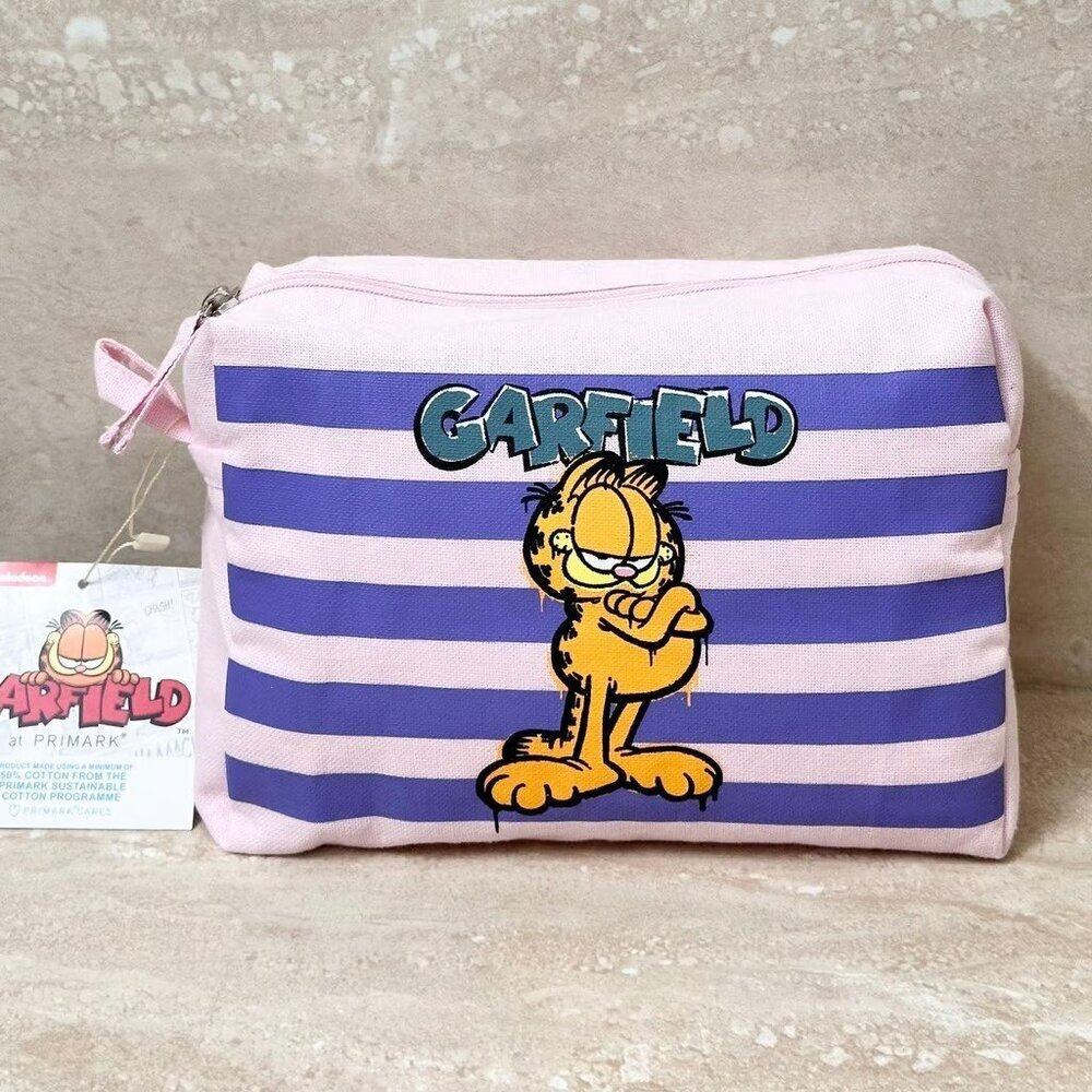 Nickelodeon Garfield Canvas Makeup Bag {9”x6.5”} *Primark* NWT​